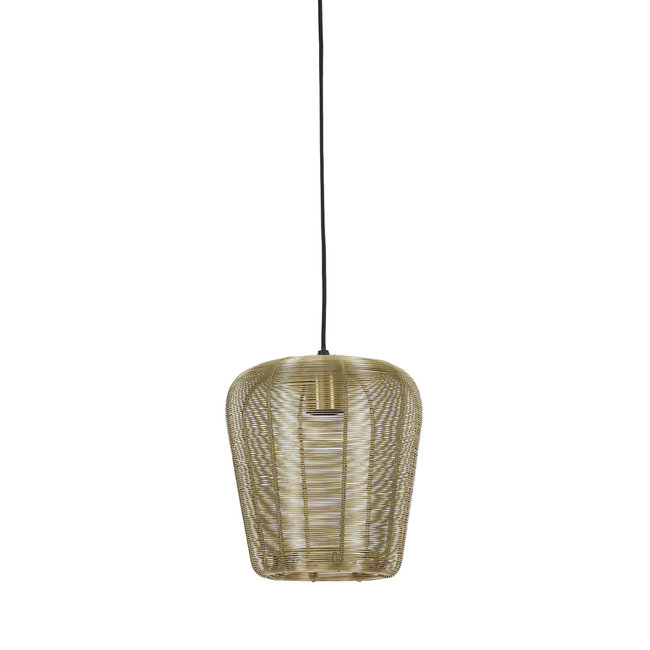 Light en Living Hanglamp Adeta zwart of goud - meerdere afmetingen