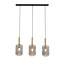 Light & Living Hanglamp 3L 100x22x32 cm LEKAR antiek brons+smoke glas