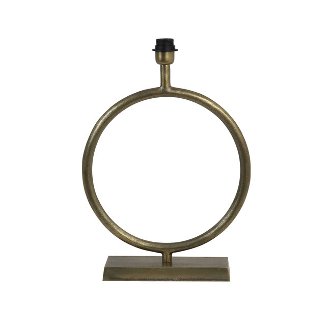 Light en Living Lampvoet LIVU ruw antiek brons - 40x12,5x52 cm