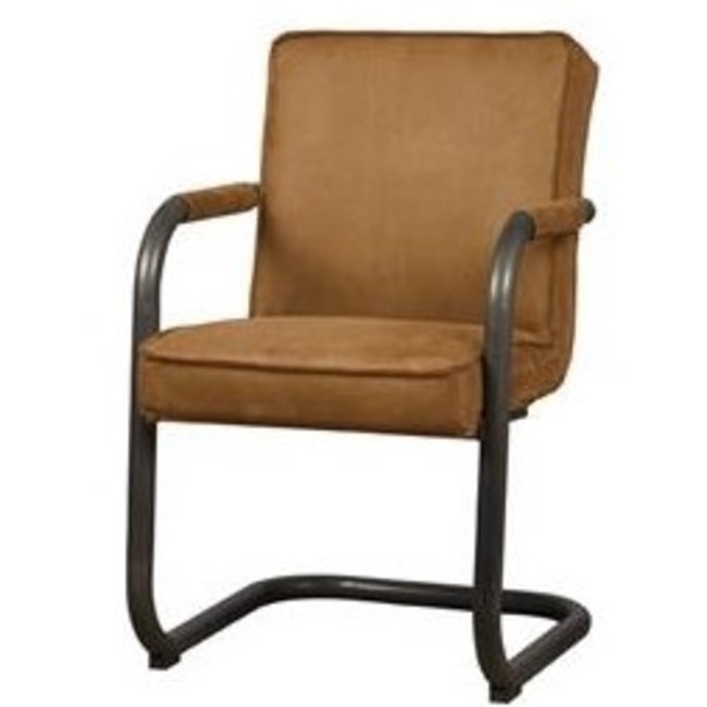 Tower Living Eettafelstoel Volano - Groen, cognac en antraciet