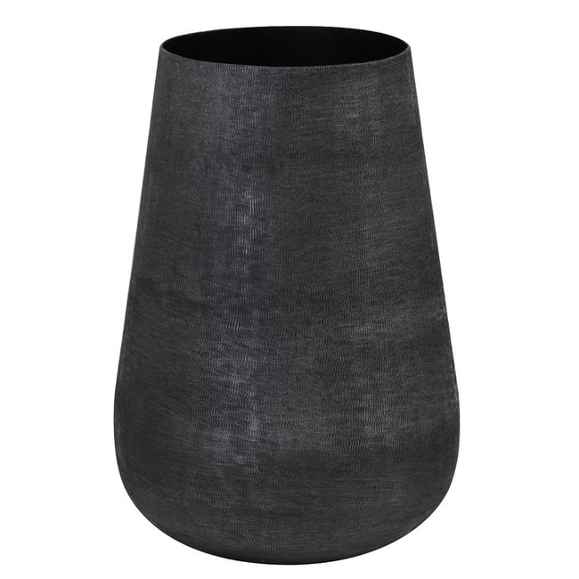 Light en Living VVaas deco GIVRON mat zwart Ø18x26 cm