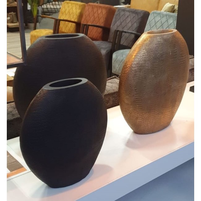 Light en Living Vaas deco 50x15x50 cm SKELD antiek  brons