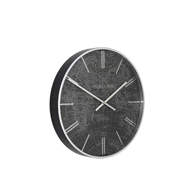 Thomas Kent Klok World Traveller S zwart - Ø53CM