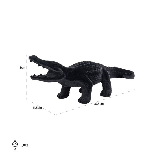 Richmond Interiors  Krokodil Crocky zwart medium