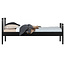 Woood Mees Bed Metaal Zwart 90x200 Cm