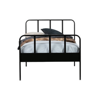 Woood Mees Bed Metaal Zwart 90x200 Cm