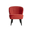 Woood Sara Fauteuil Fluweel Raspberry