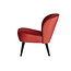 Woood Sara Fauteuil Fluweel Raspberry