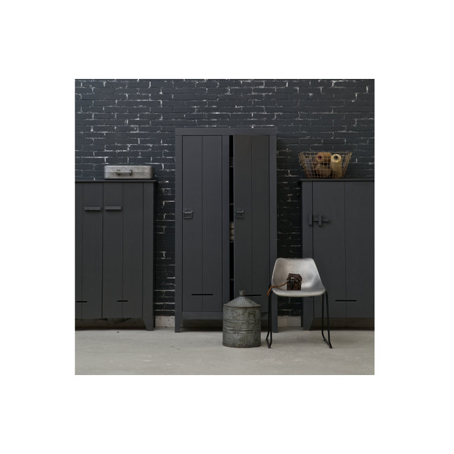 Woood Kluiskast Geborsteld Steel Grey [fsc]