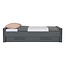 Woood Dennis Bed 90x200 Cm Grenen Steel Grey Geborsteld [fsc]