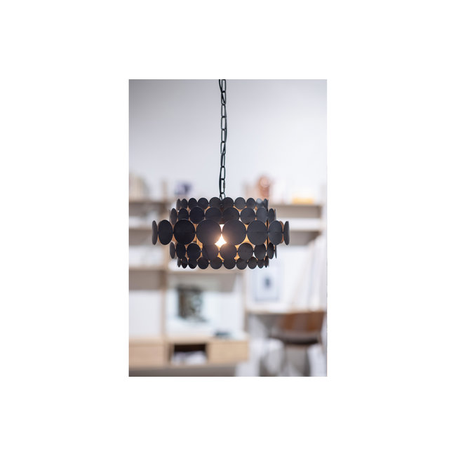 Woood Kaki Hanglamp Metaal Zwart