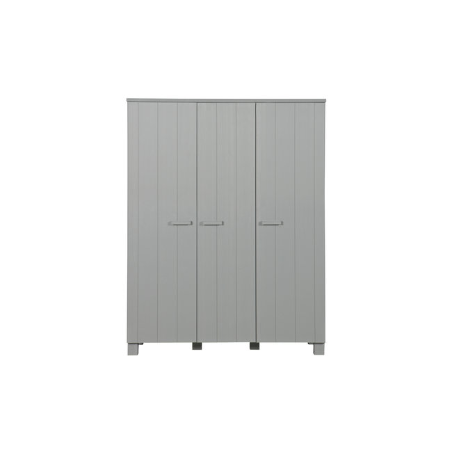 Woood Dennis 3-deurs Kast Grenen Betongrijs Geborsteld [fsc]