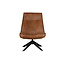 Woood Skyler Draaifauteuil Kunstleer Cognac