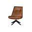 Woood Skyler Draaifauteuil Kunstleer Cognac