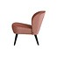 Woood Sara Fauteuil Fluweel Oud Roze