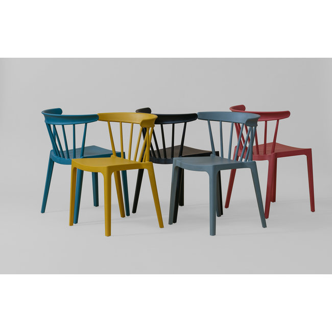 Woood Bliss Spijlenstoel Kunststof Jadegroen