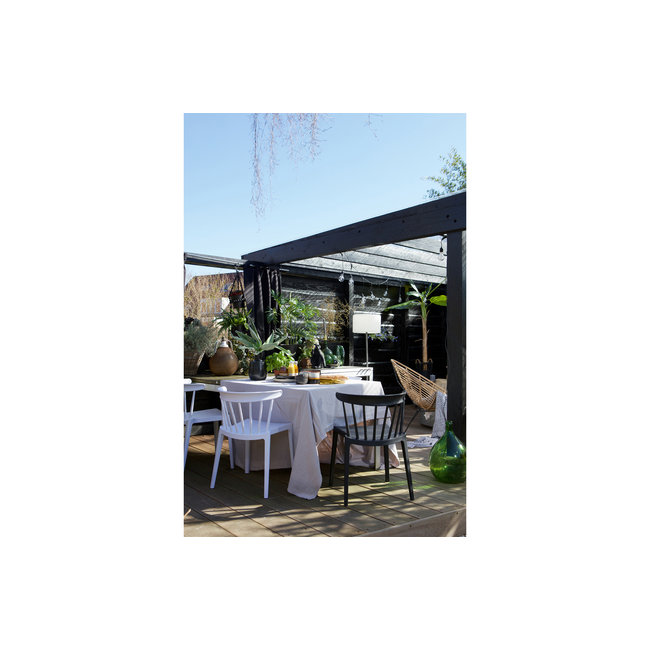 Woood Bliss Spijlenstoel Kunststof Zwart