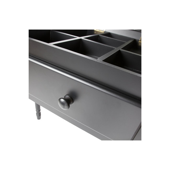 Woood Romy Hal/kaptafel Hout Zwart