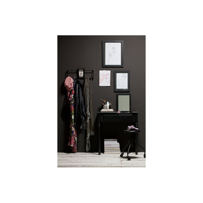 Woood Romy Hal/kaptafel Hout Zwart