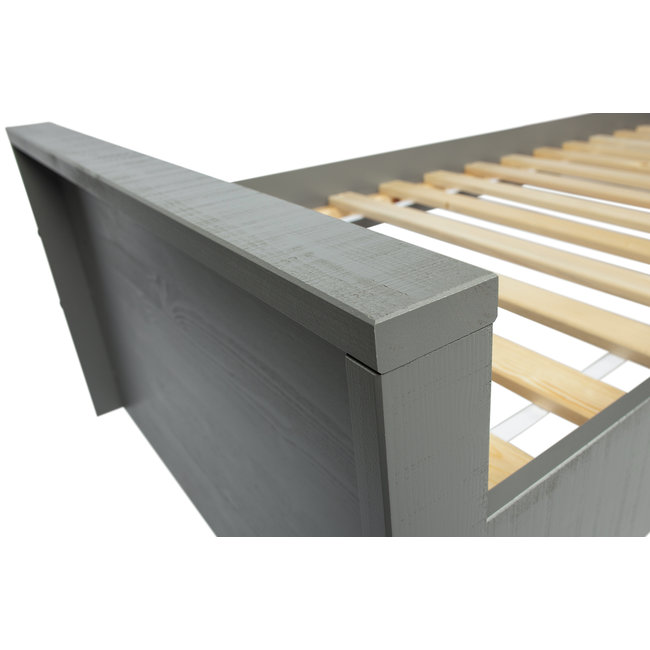 Woood Morris Bed Grenen Leem 90x200cm Excl Lattenbodem [fsc]