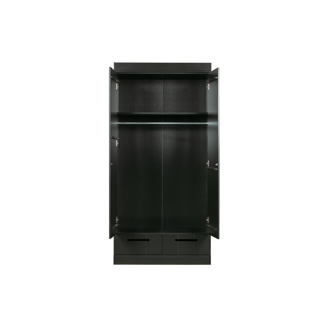 Woood Connect - 2 Drs + Lade - Strokendeur Zwart [fsc]