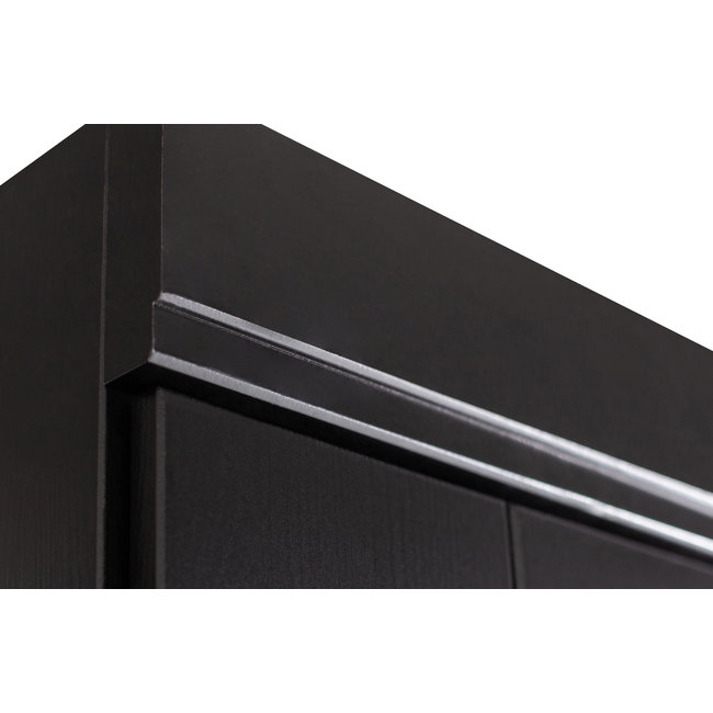 Woood Connect - 2 Drs + Lade - Strokendeur Zwart [fsc]