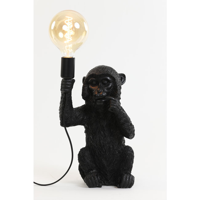 Light en Living Tafellamp aap zwart