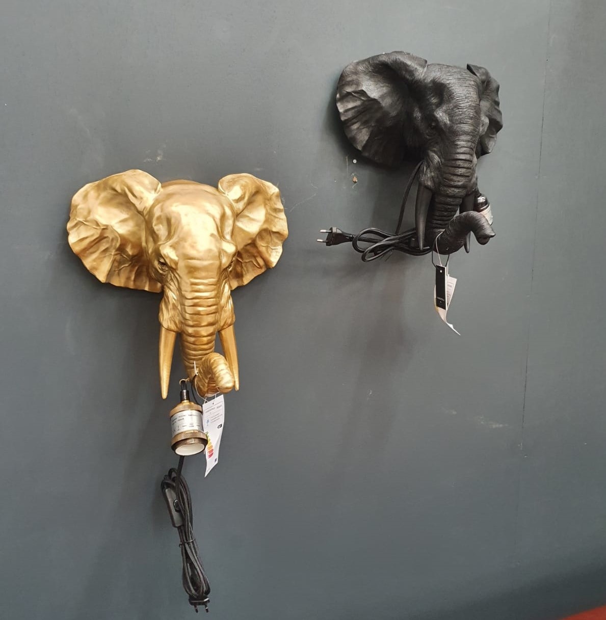 Wandlamp olifant E27 - De Winkel