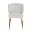 Richmond Interiors  Stoel Cannon White Boucle / Brushed gold