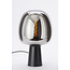 Light en Living Tafellamp Ø22x40 cm MAYSON mat  zwart+ glas smoke