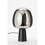Light en Living Tafellamp Ø22x40 cm MAYSON mat  zwart+ glas smoke