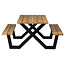 Woood Tablo Outdoor Picknicktafel Naturel Met X-poot Metaal [fsc]