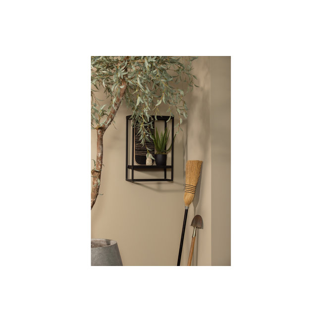 Woood Febe Wandrek Verticaal Metaal Zwart voor binnen en buiten