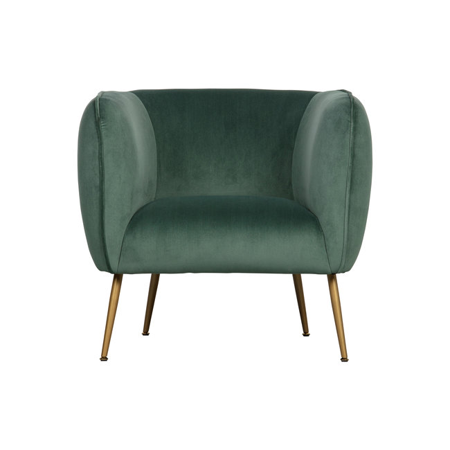 Woood Scout Fauteuil Velvet Groen