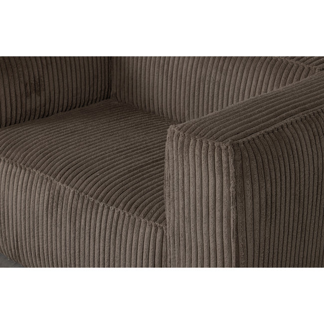 Woood Bean Fauteuil Grove Ribstof Mud