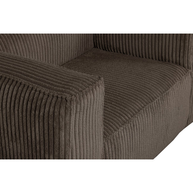 Woood Bean Fauteuil Grove Ribstof Mud