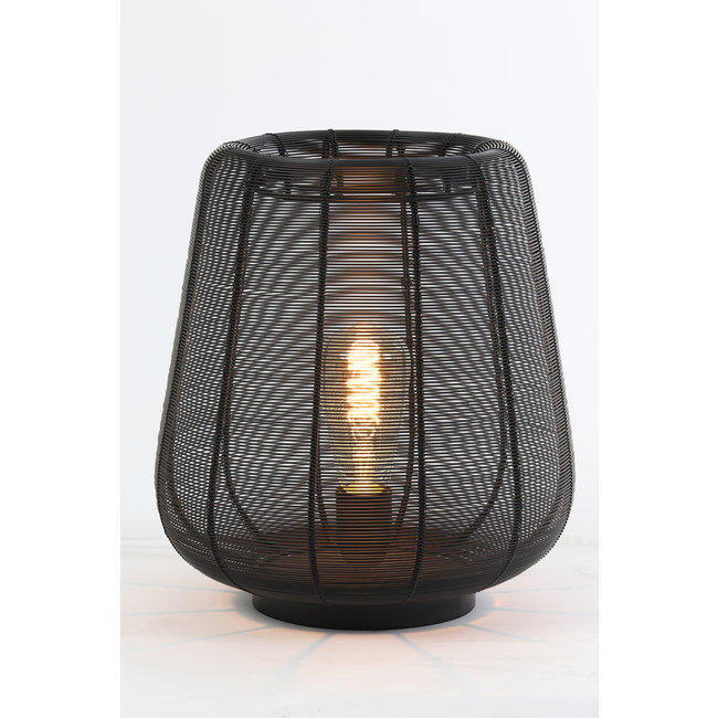 Light en Living Tafellamp ADETA 2  maten in mat zwart en goud