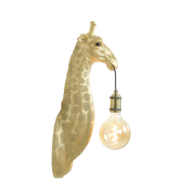 Light & Living Wandlamp Giraffe goud of zwart