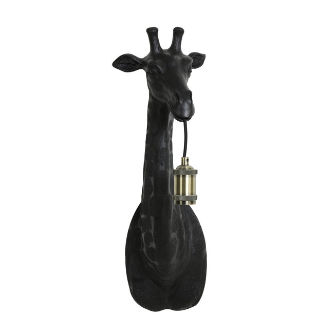 Light en Living Wandlamp Giraffe goud of zwart