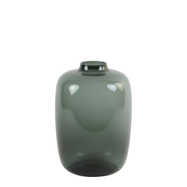 Light en Living Vaas Ø25x35 cm KEIRA glas grijs