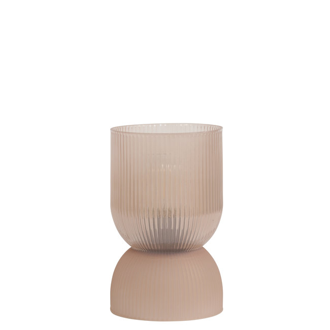 Light & Living Tafellamp LED PHOEBE glas  oud roze - Diverse afmetingen