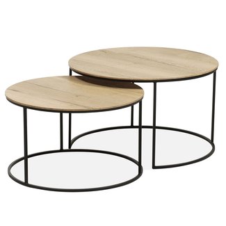 WoonMax Salontafel Windsor set van 2 - mango