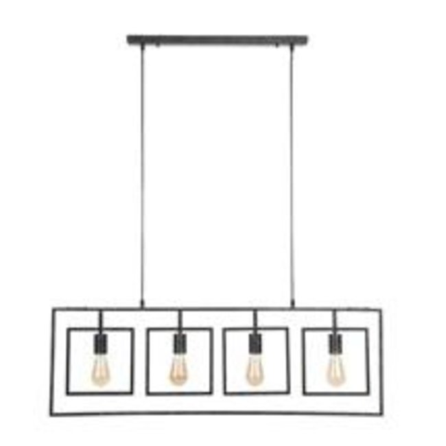 WoonStijl Hanglamp 4L Turn square / Charcoal