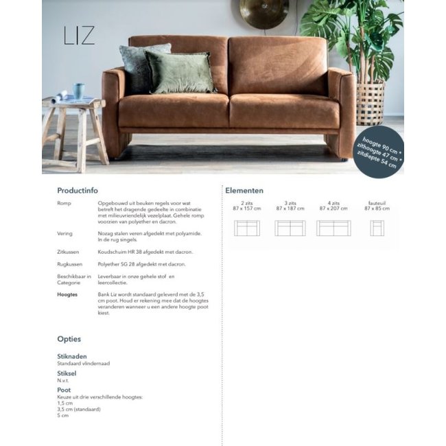 Sevn Bank Liz - Vele opstellingen en kleuren mogelijk