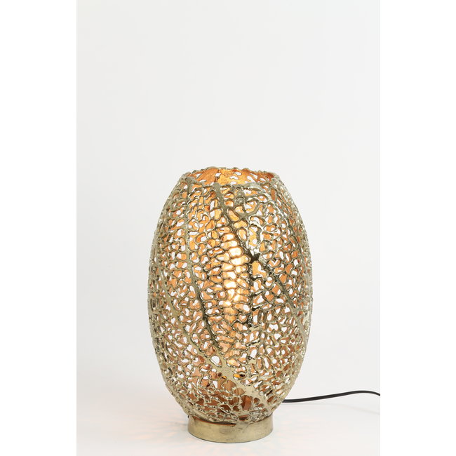 Light en Living Tafellamp SINULA goud -  2 maten