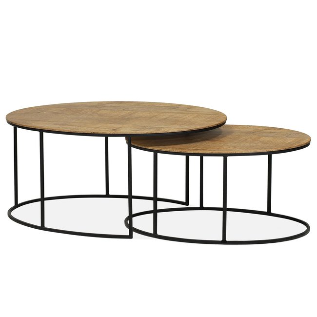 WoonMax Salontafel Tauro set van 2 - diverse kleuren Lamulux