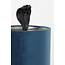 Light & Living Tafellamp SNAKE zwart+velvet petrol blauw