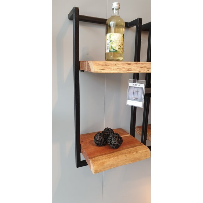 WoonStijl Wandplank Live Edge 30 cm breed, 65 cm hoog