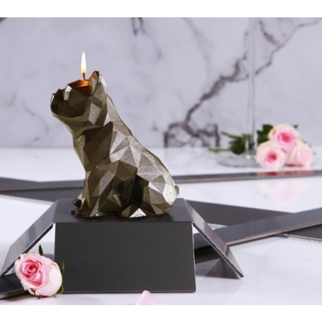 Candellana Kaars Bulldog antiek brass