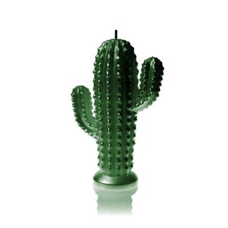 Candellana Kaars cactus groen metallic - groot